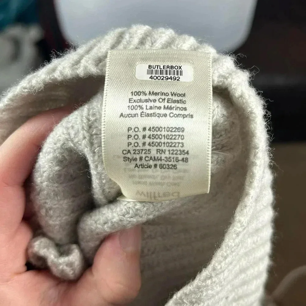 Aritzia Wilfred Sardou Sweater in Heather Birch 100% Merino Wool - Picture 5 of 5